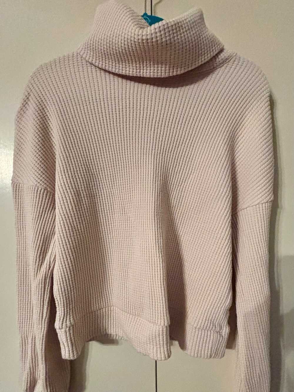 Banana Republic Cream Waffle Knit Turtleneck Sweater